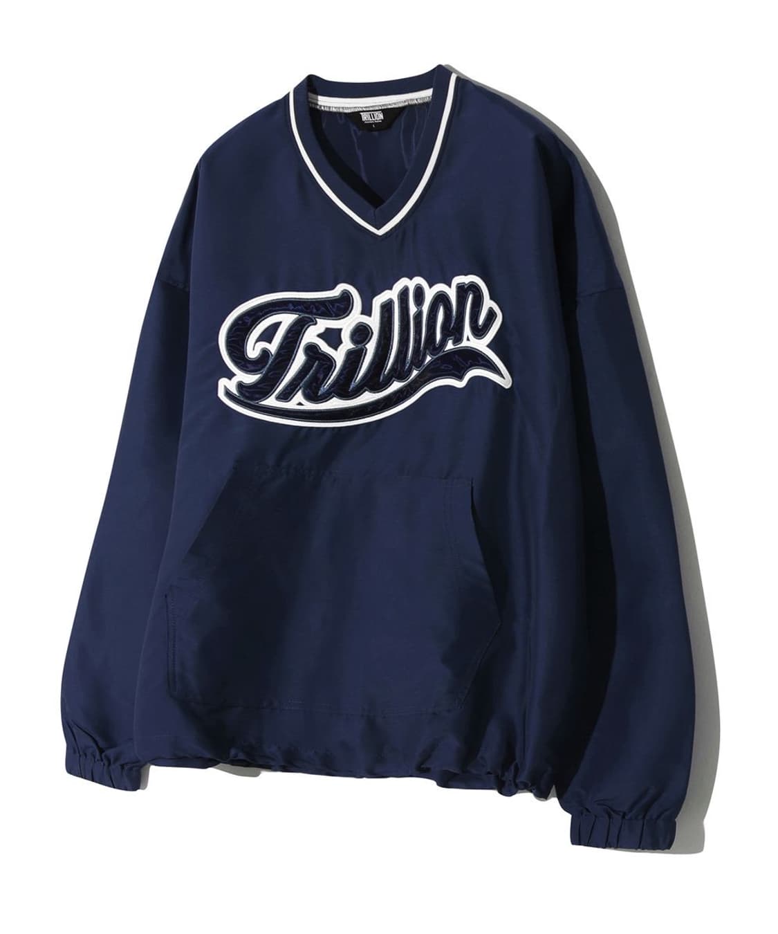 트릴리온 24f/w trillion 빅로고 웜업(네이비) 맨투맨 상품이미지3