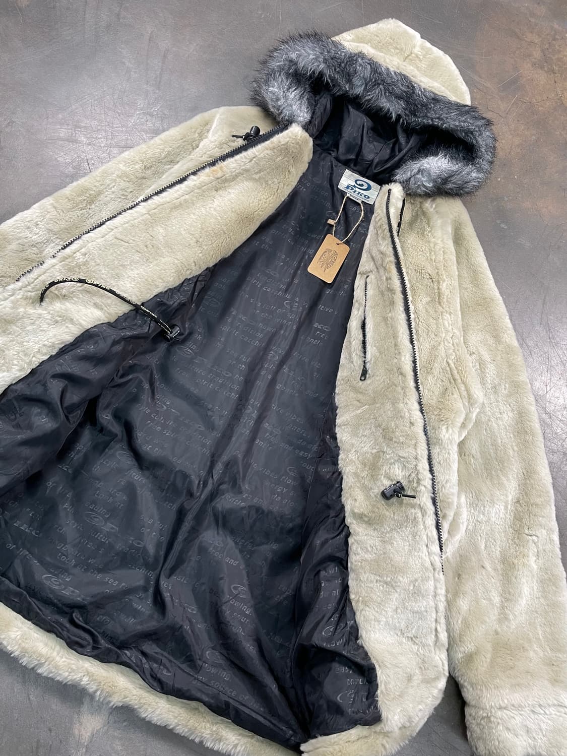 피코 퍼 후드 플리스 자켓 상품이미지5