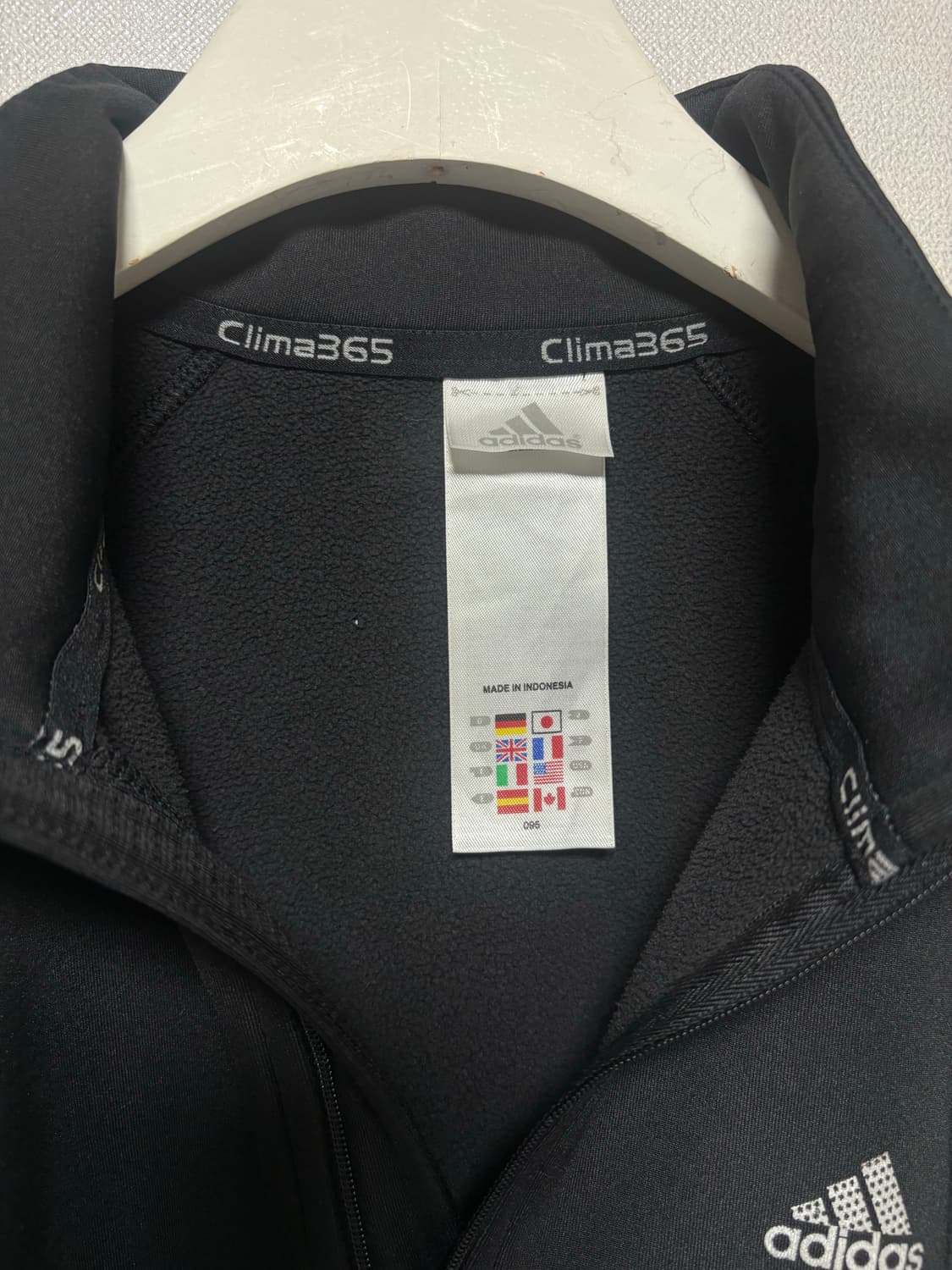 아디다스 크롭 반집업 (기모버전) 러닝집업 러닝 상품이미지3