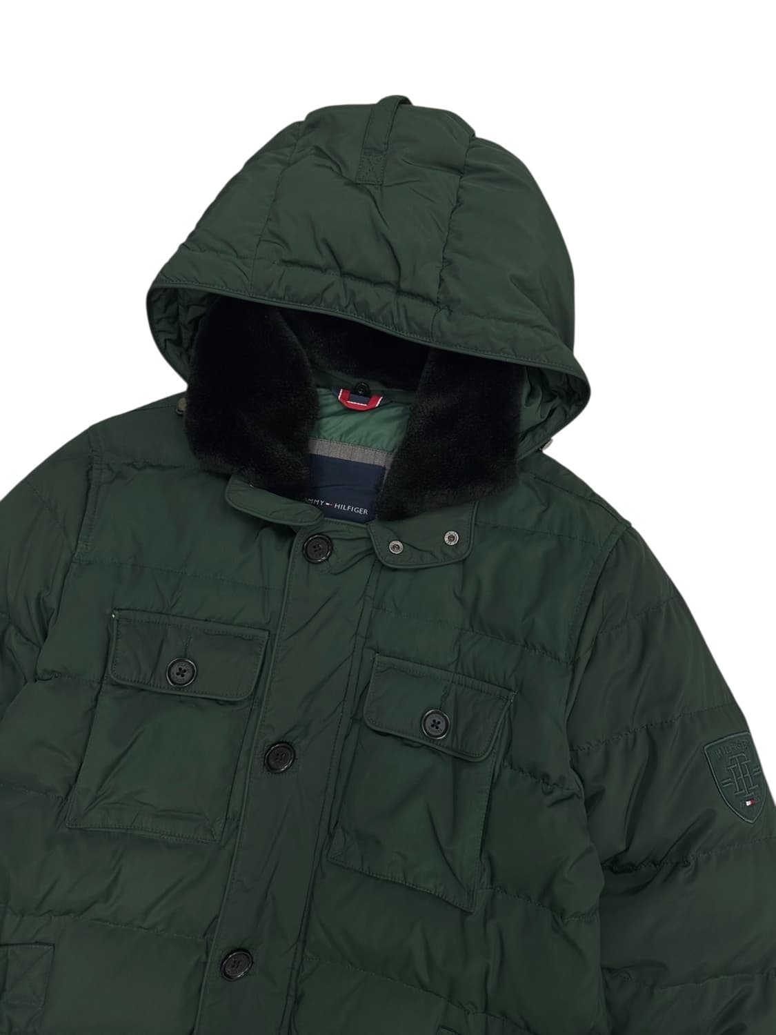 타미힐피거 구스다운 패딩 그린 (M~L) 상품이미지2