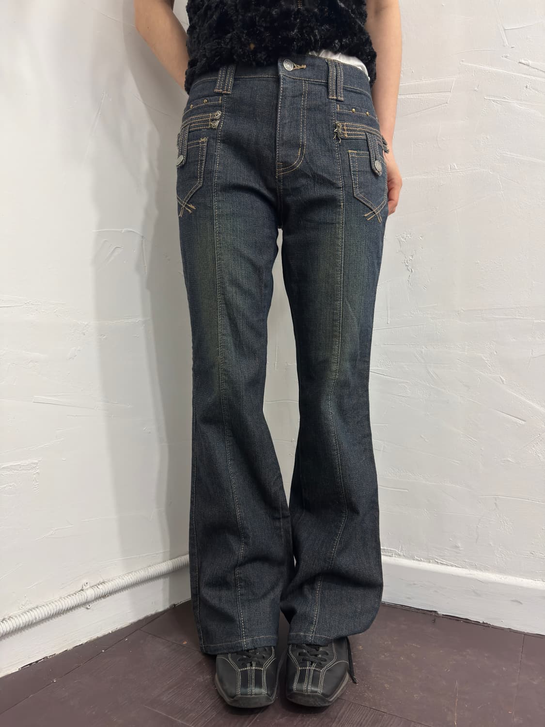 denim bootscut pants 상품이미지1