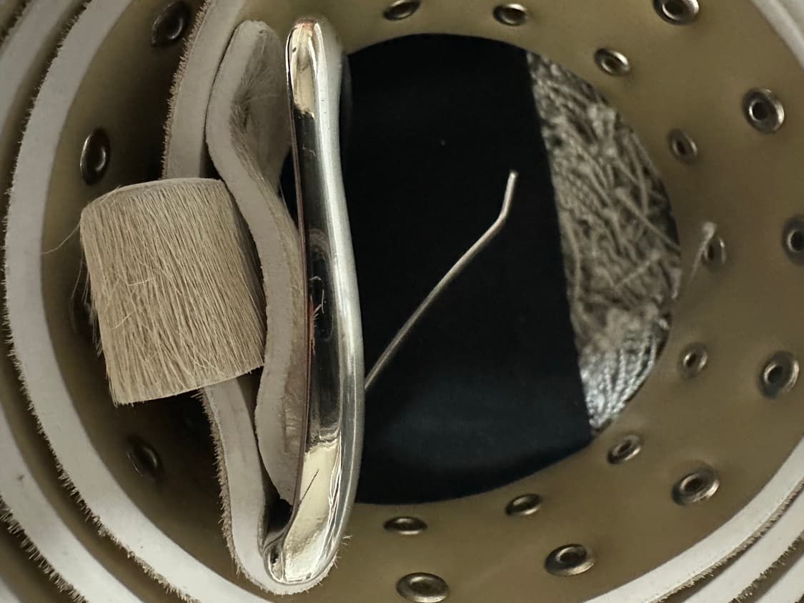 [2] karas 카라스 스터드 카프헤어 벨트 상품이미지5