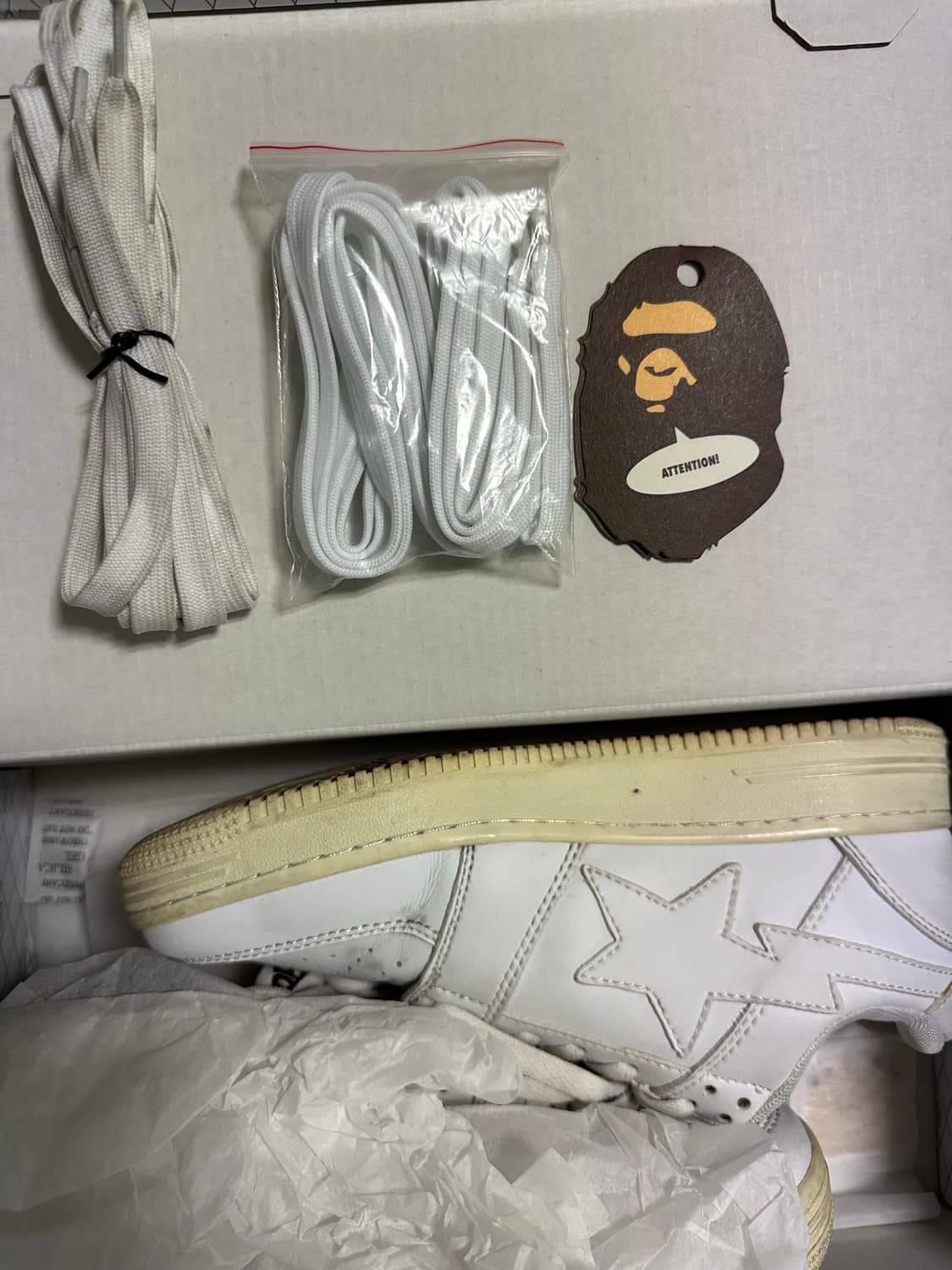 270)베이프스타 트리플화이트 상품이미지6