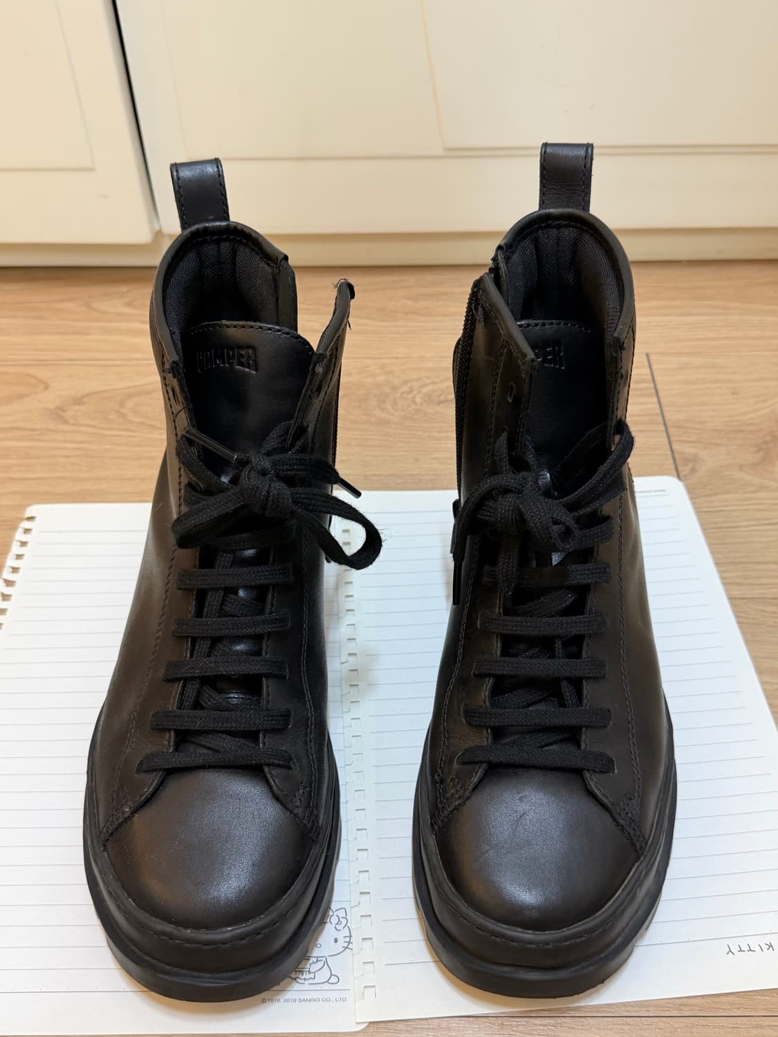 캠퍼 블랙 가죽 워커 37사이즈 상품이미지1