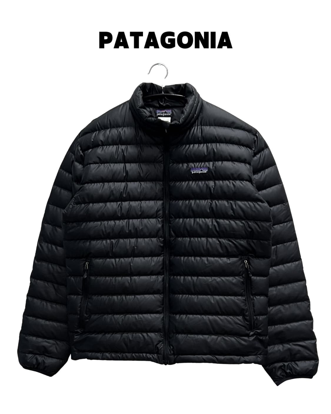 파타고니아 구스다운 경량 패딩 자켓 블랙 상품이미지1