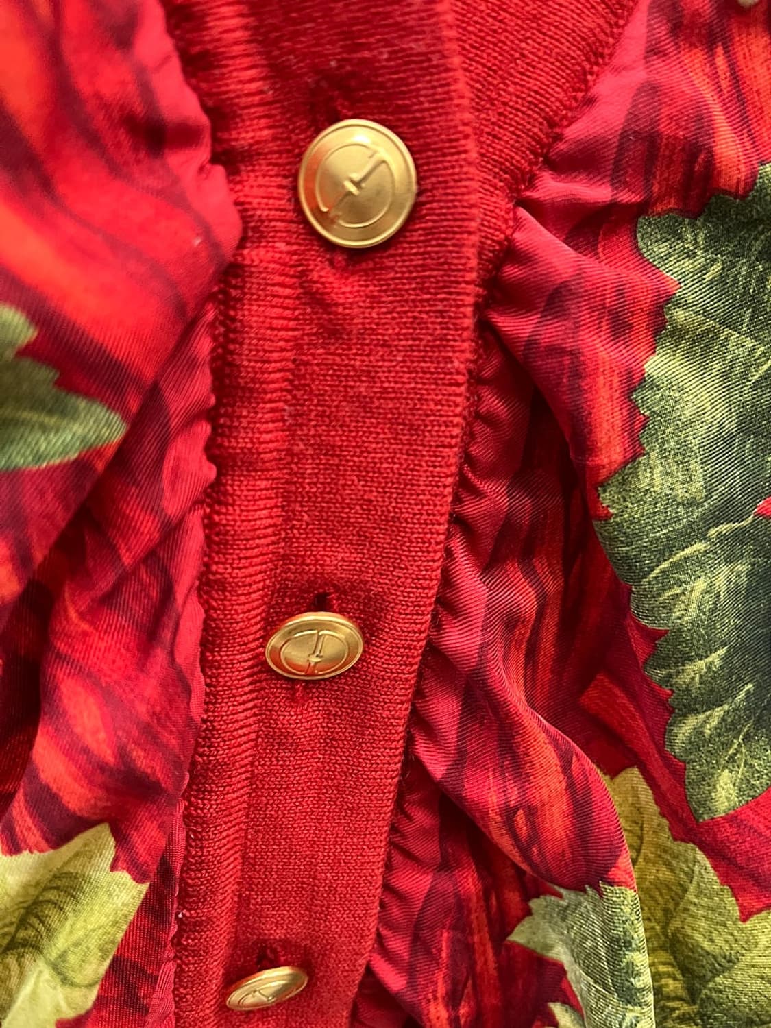 여) 구찌 90s 금장 후르츠 가디건  상품이미지2