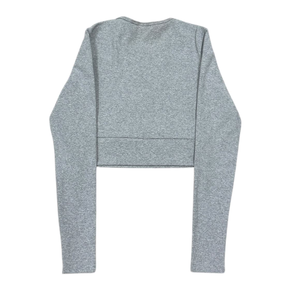 아디다스 딱붙핏 여성 에센셜 립 긴팔티 그레이 M 상품이미지3