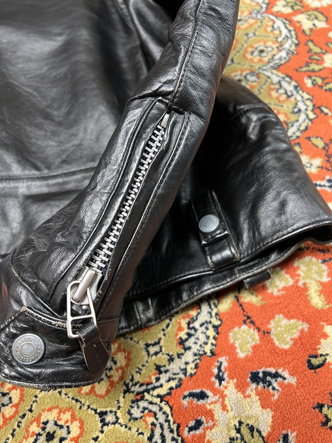 [L] ACOUSTIC 빈티지 말가죽 더블 라이더 가죽자켓 상품이미지5