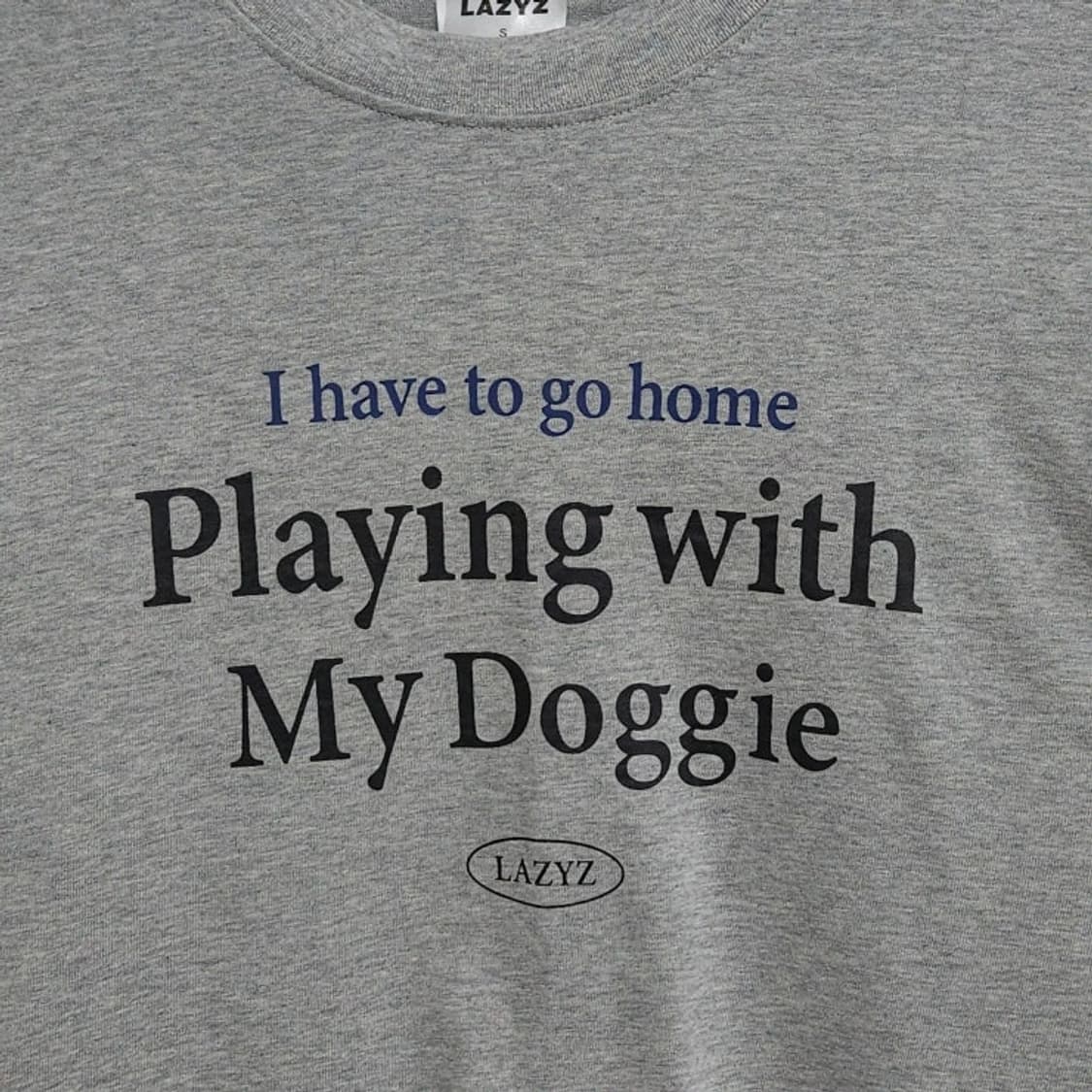 프리사이즈 LAZYZ 레이지지 레터링 긴팔 티셔츠 상품이미지2