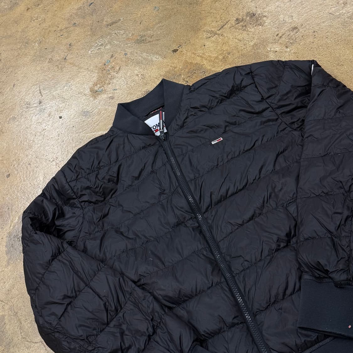 [정품/M] 타미힐피거 블랙 패딩 점퍼 b14 상품이미지1