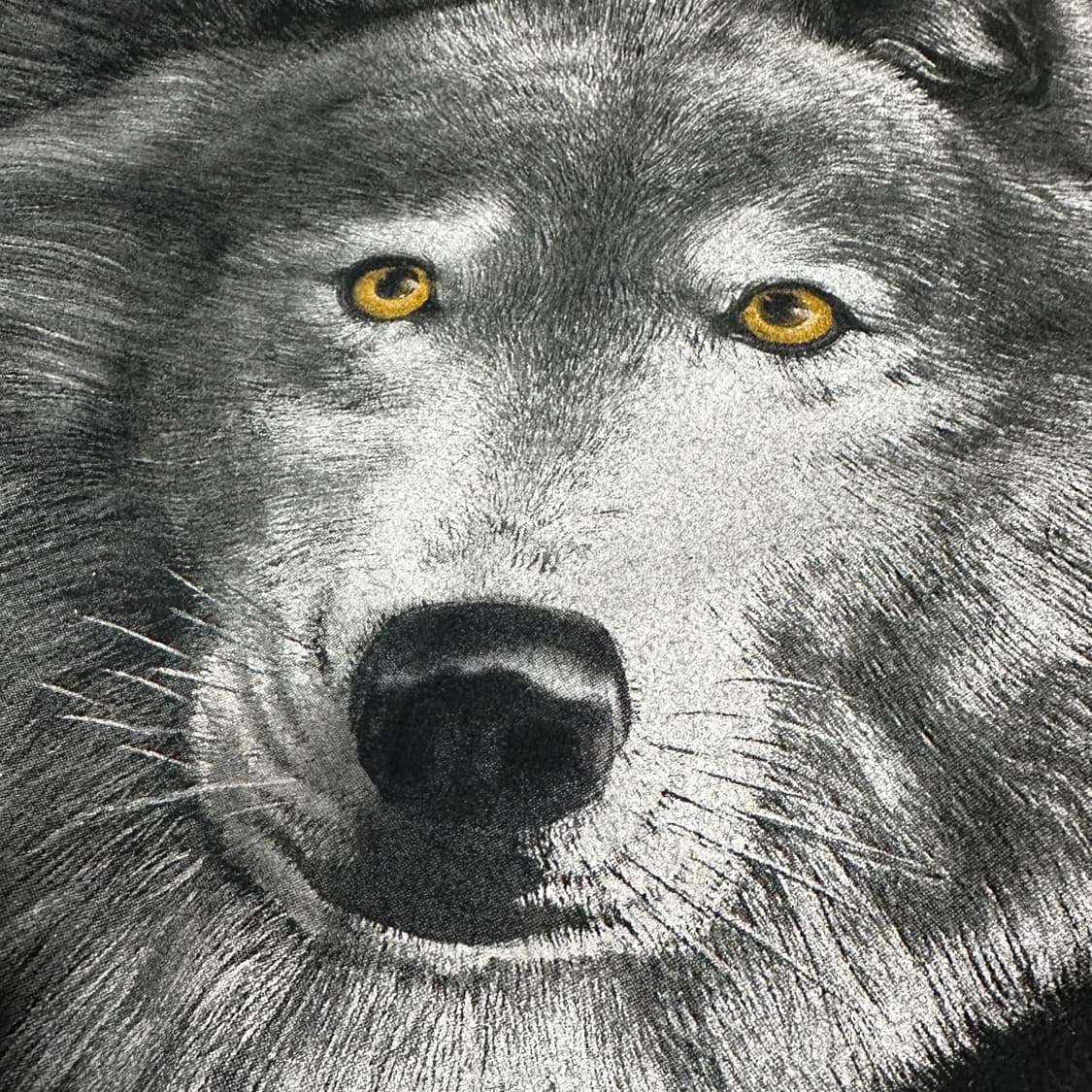 90s 늑대 프린팅 가죽 바시티 자켓 상품이미지5