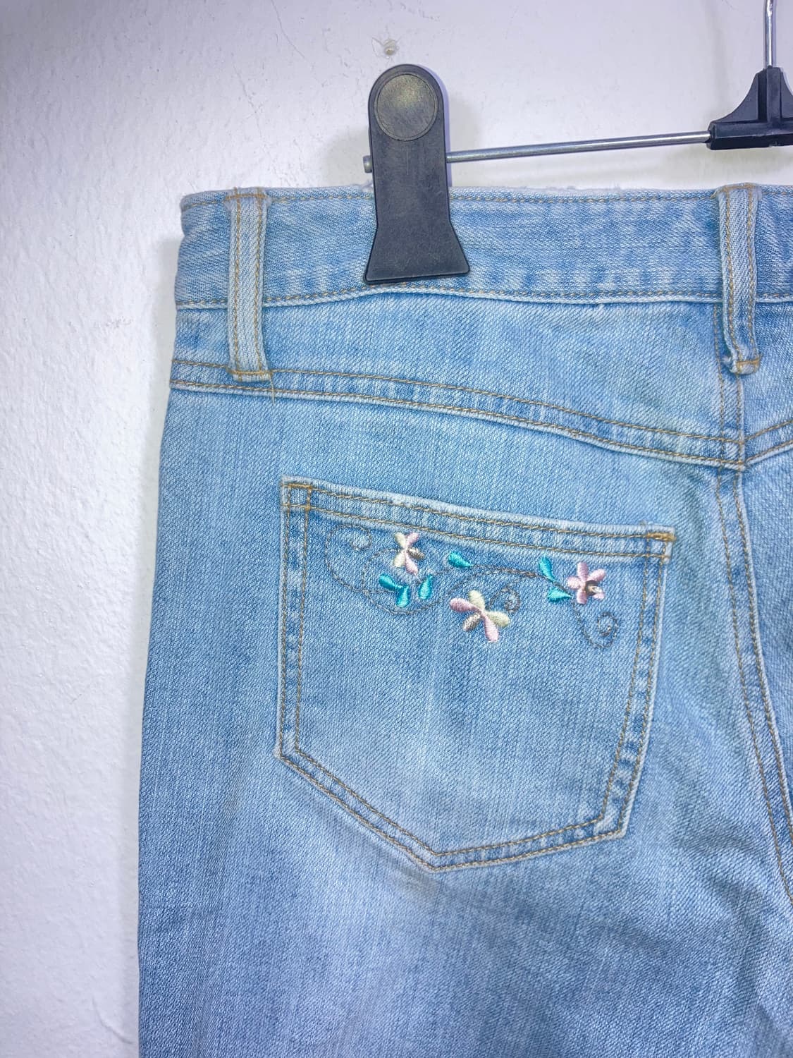 플라워 자수 부츠컷 팬츠 상품이미지5