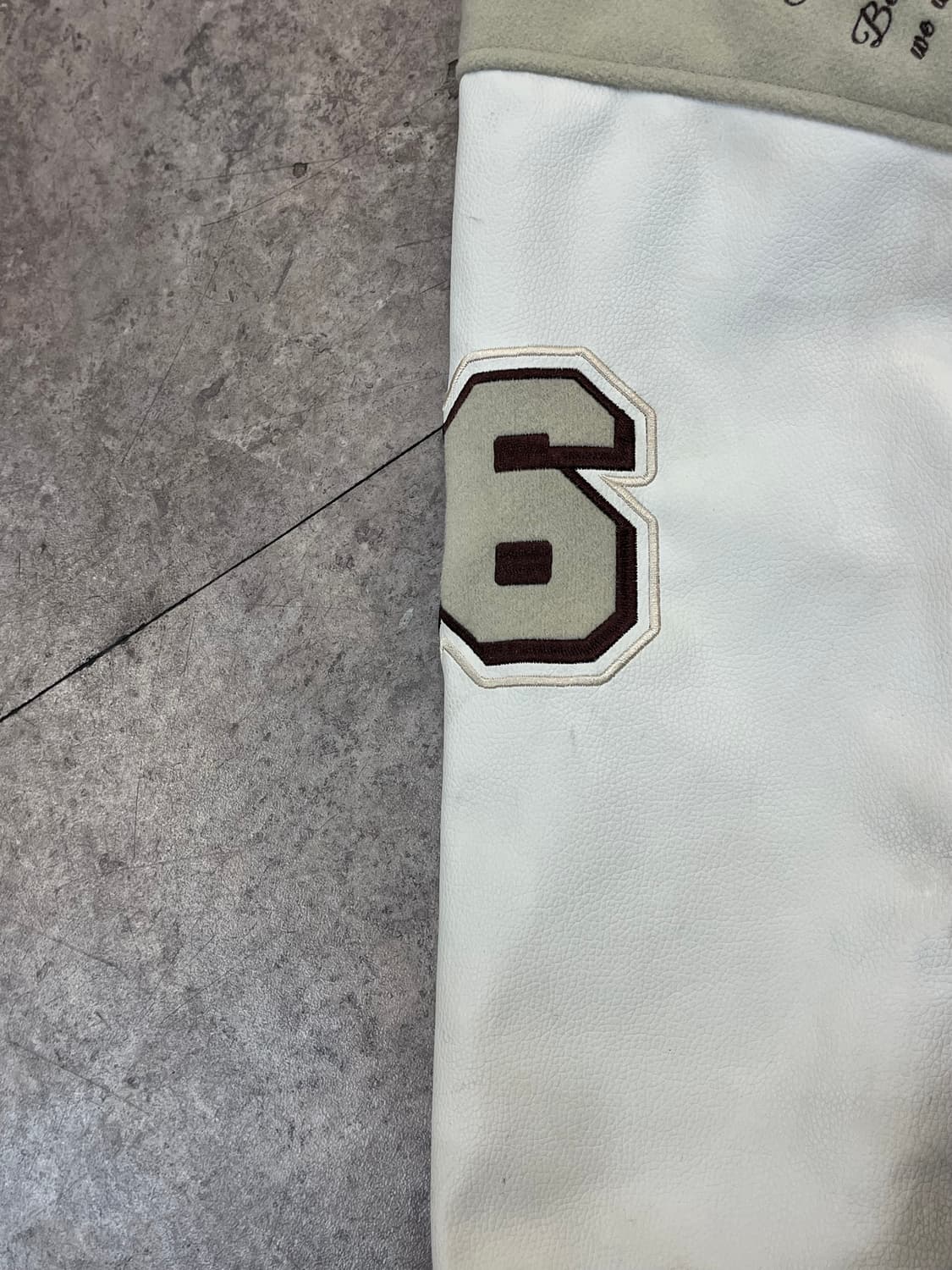 빈티지 바시티 자켓 오트밀 S #csz2848 상품이미지7