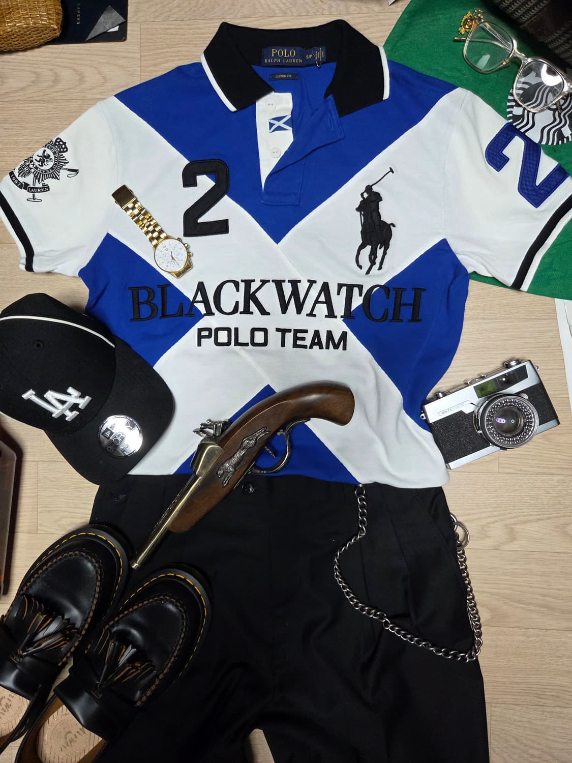 (화보촬영용 1회 착용) POLO RALPH LAUREN 카라티 반팔 티 상품이미지1