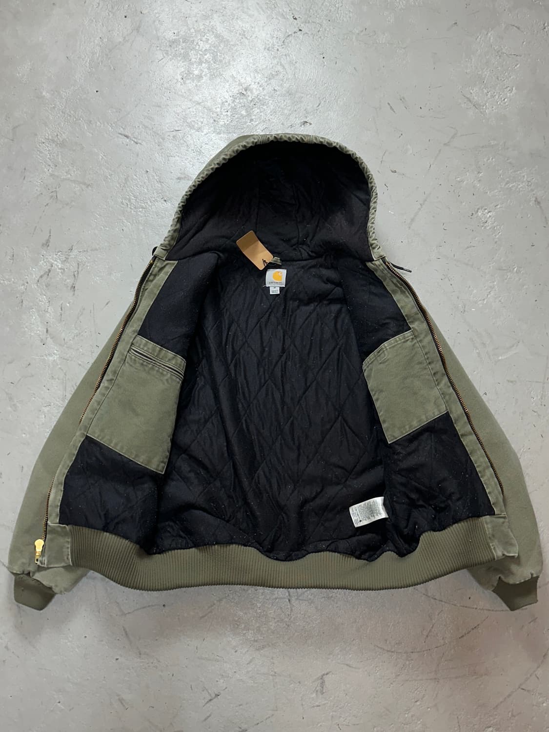 OG 칼하트 J130 액티브 자켓 칼하트 ARG 모스그린 상품이미지7