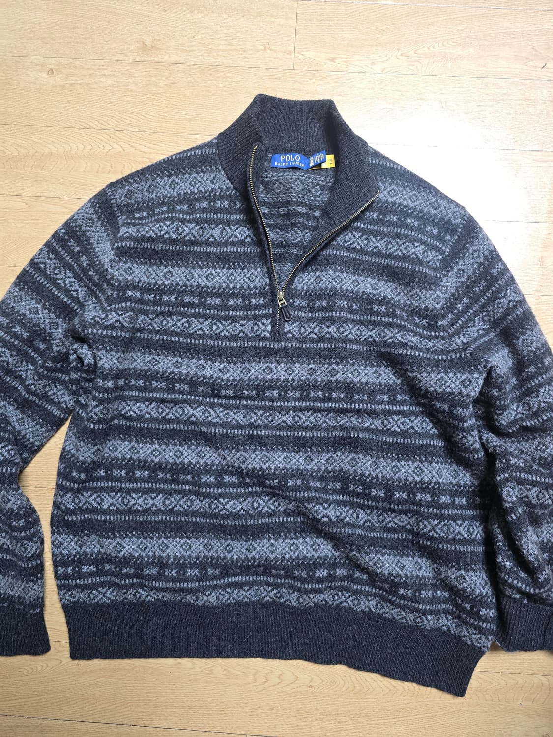 폴로 페어아일 울100 반집업 스웨터 xxl 상품이미지1