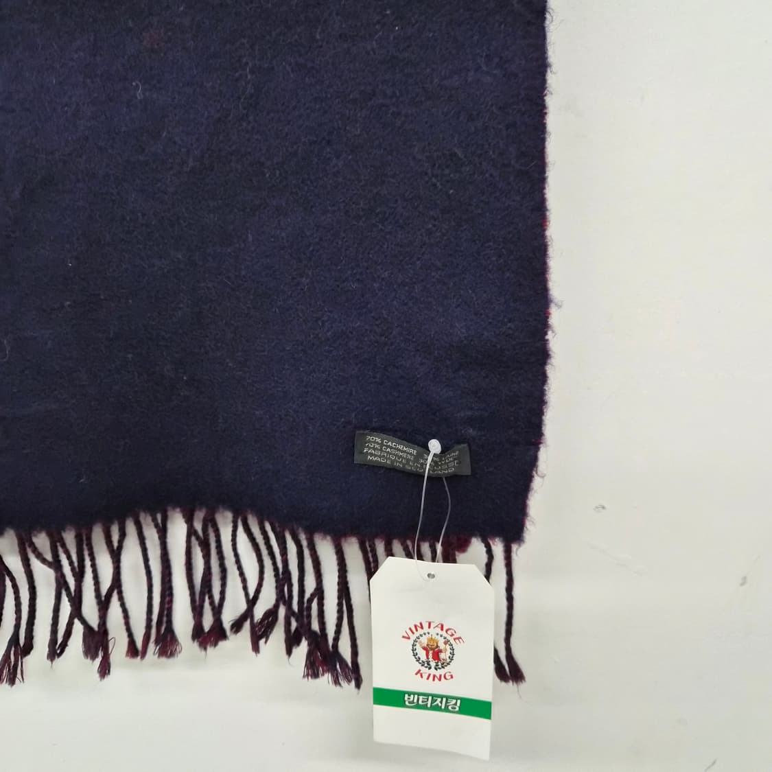 디올 네이비 버건디 리버시블 머플러  상품이미지5