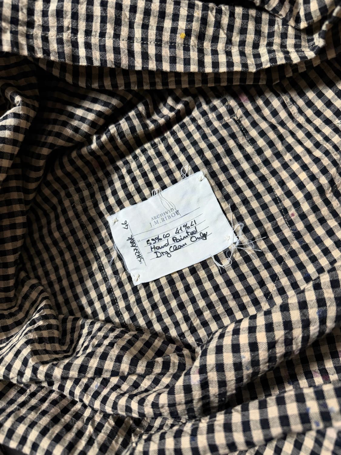 Archivio J.M. Ribot Hand-Painted Gingham 상품이미지8