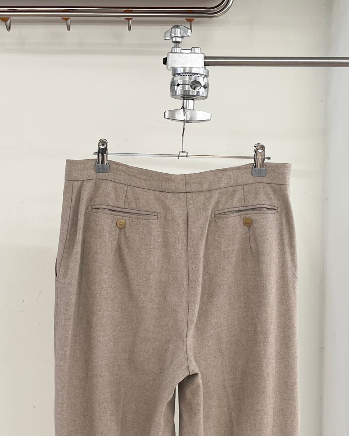 막스마라 베이지 와이드 레그 트라우저 상품이미지5