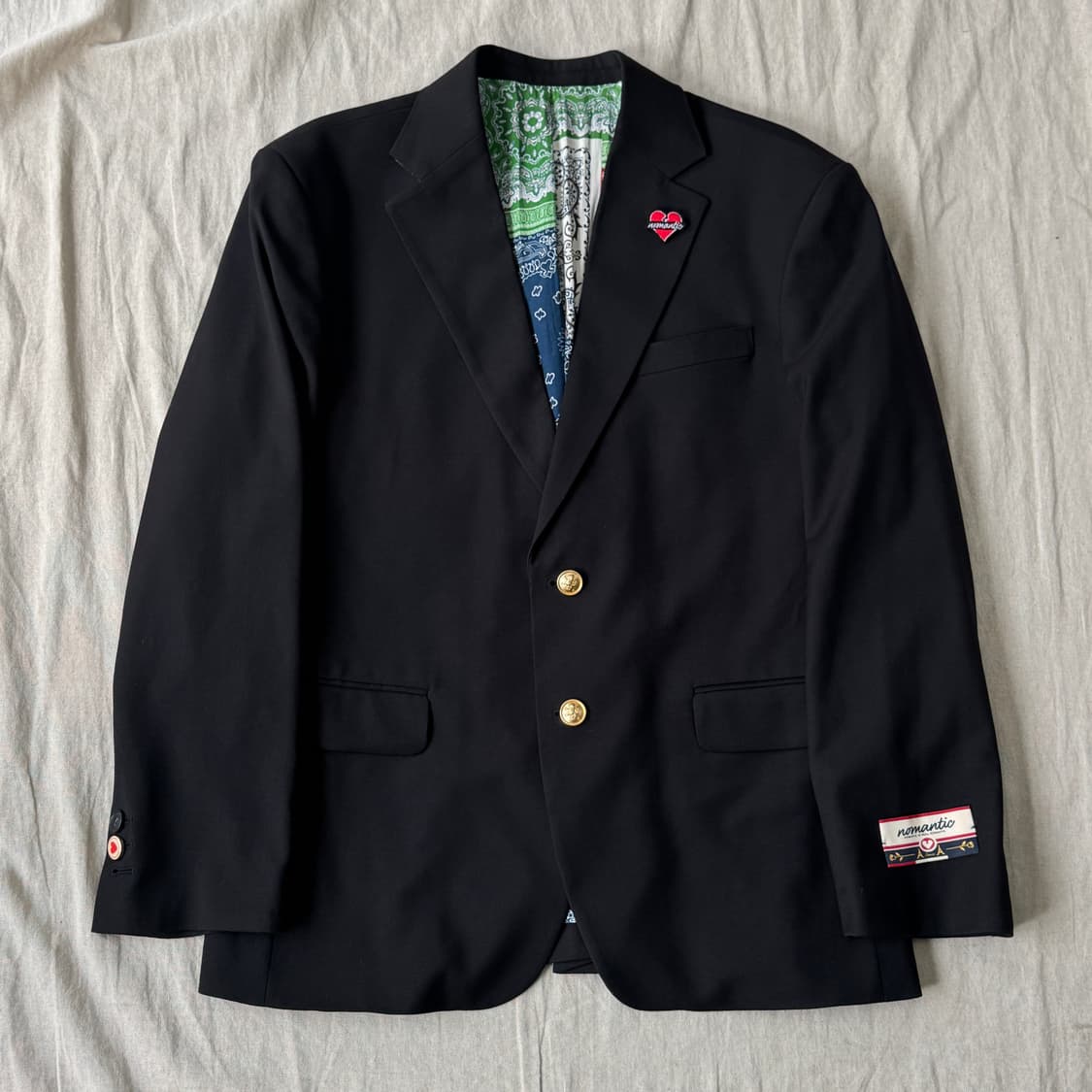 비욘드 클로젯 금장 페이즐리 블레이저 자켓 M 상품이미지1