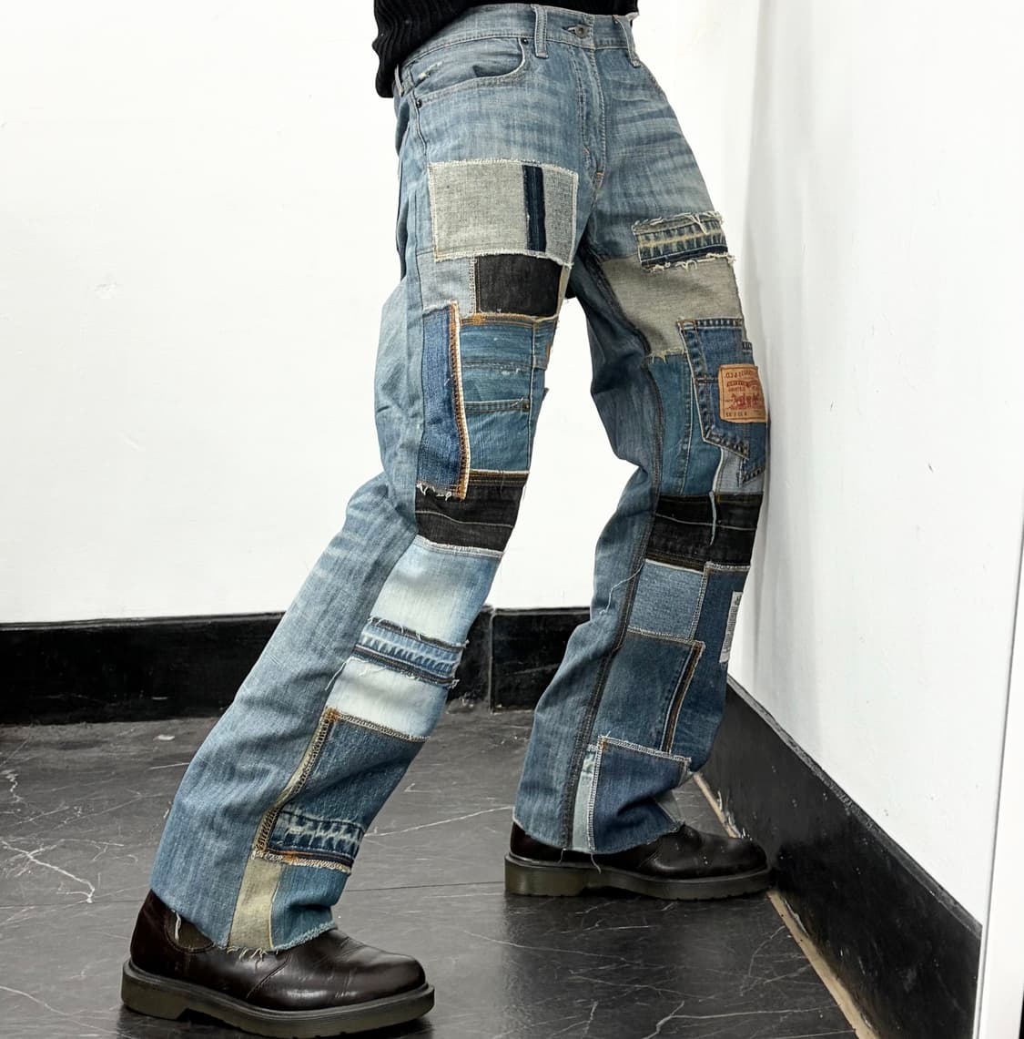 리바이스 리메이크 패치워크 데님 팬츠 상품이미지3