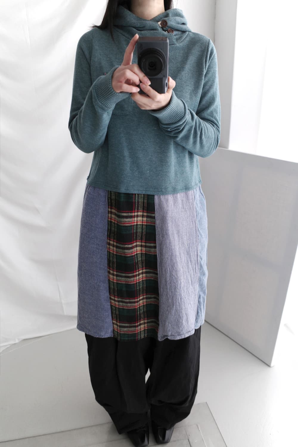 check hood patch one-piece 상품이미지5