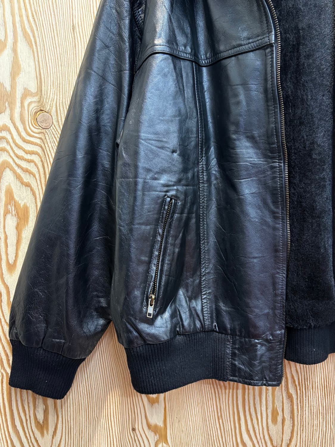 피에루치 Pierucci 램스킨 봄버 자켓 상품이미지3