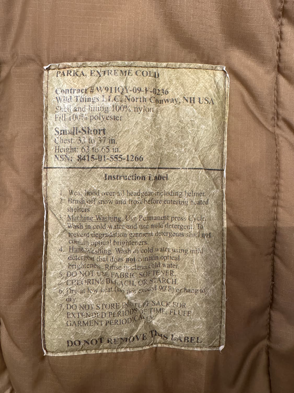 usmc 미해병 프리마로프트 스몰숏 상품이미지3