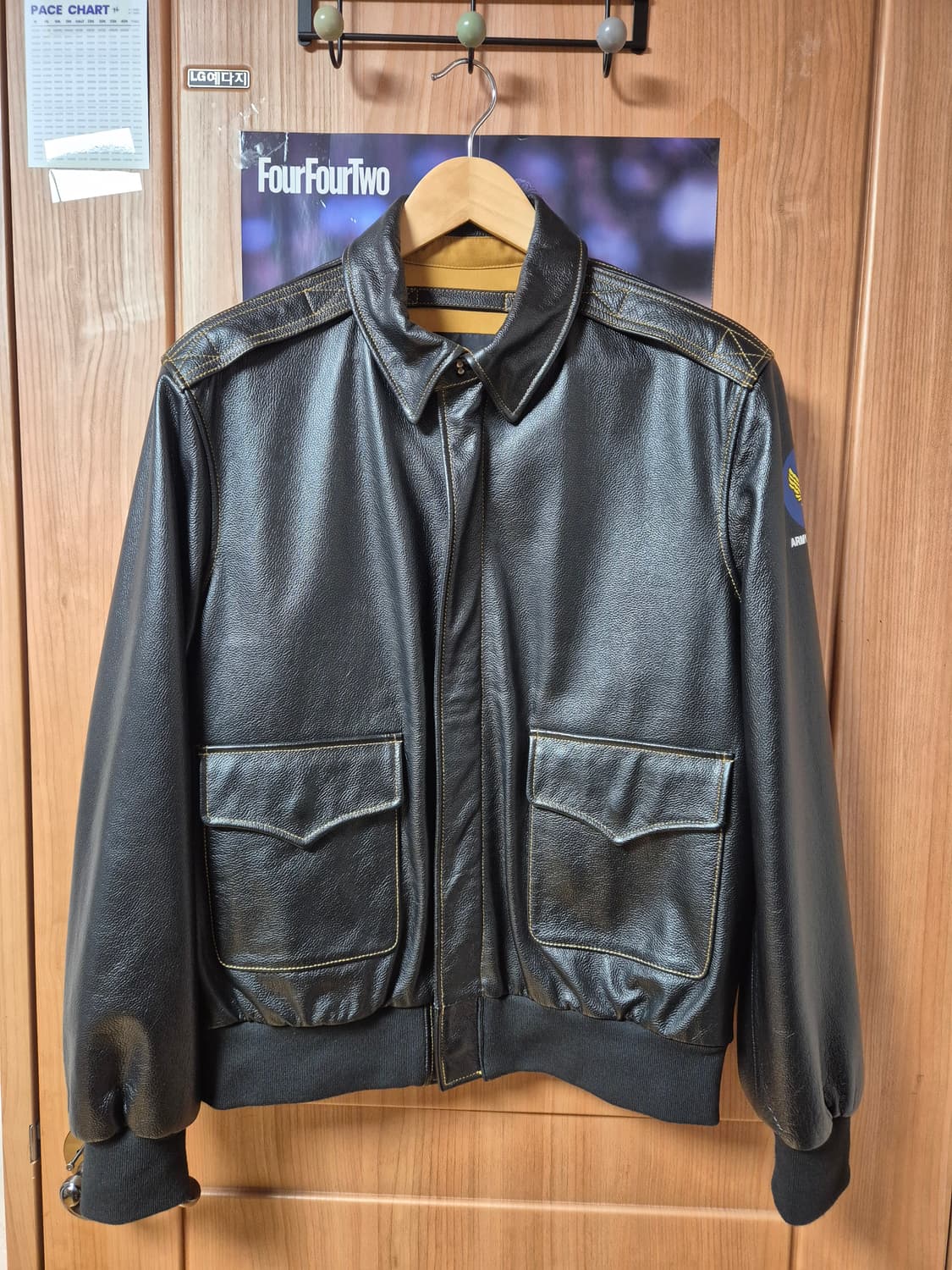 알리 소가죽 A2 자켓 XL 블랙 A-2 자켓 상품이미지1