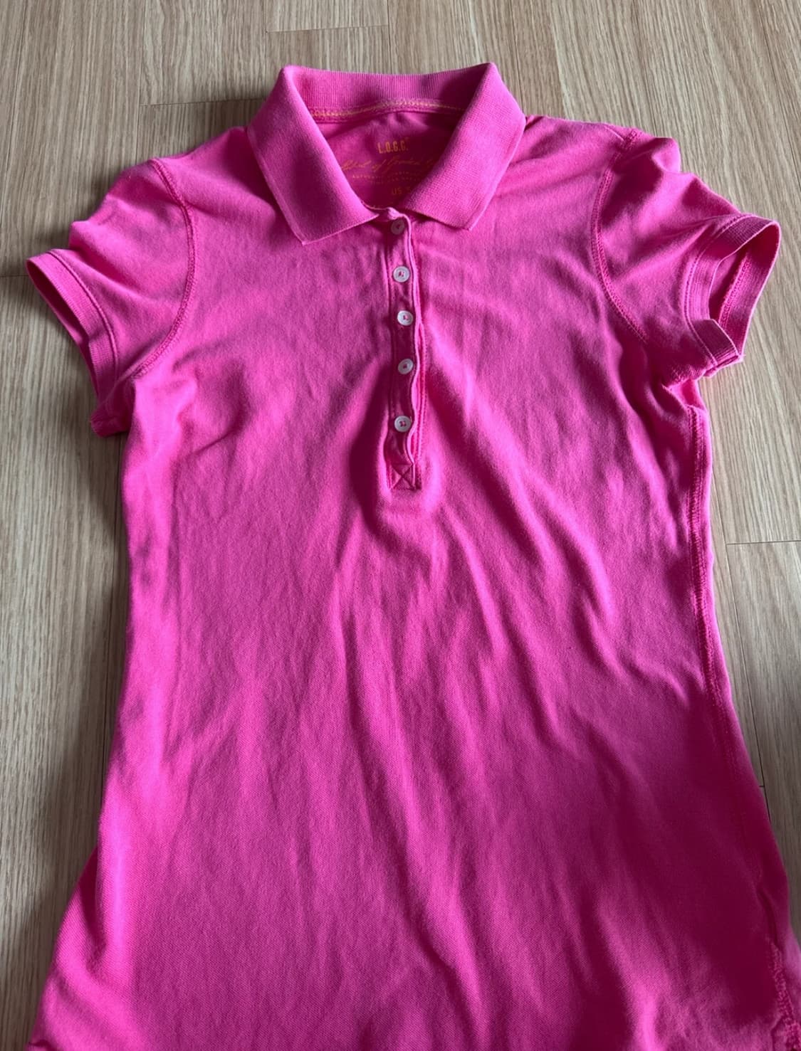 빈티지 핀터깔 h&m 핫핑크 pk 빈팔 티셔츠 상품이미지1