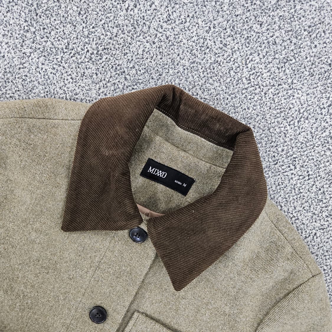 [M] 신형 미쏘 여성 코듀로이 배색 카라 자켓 1103JM2 상품이미지2