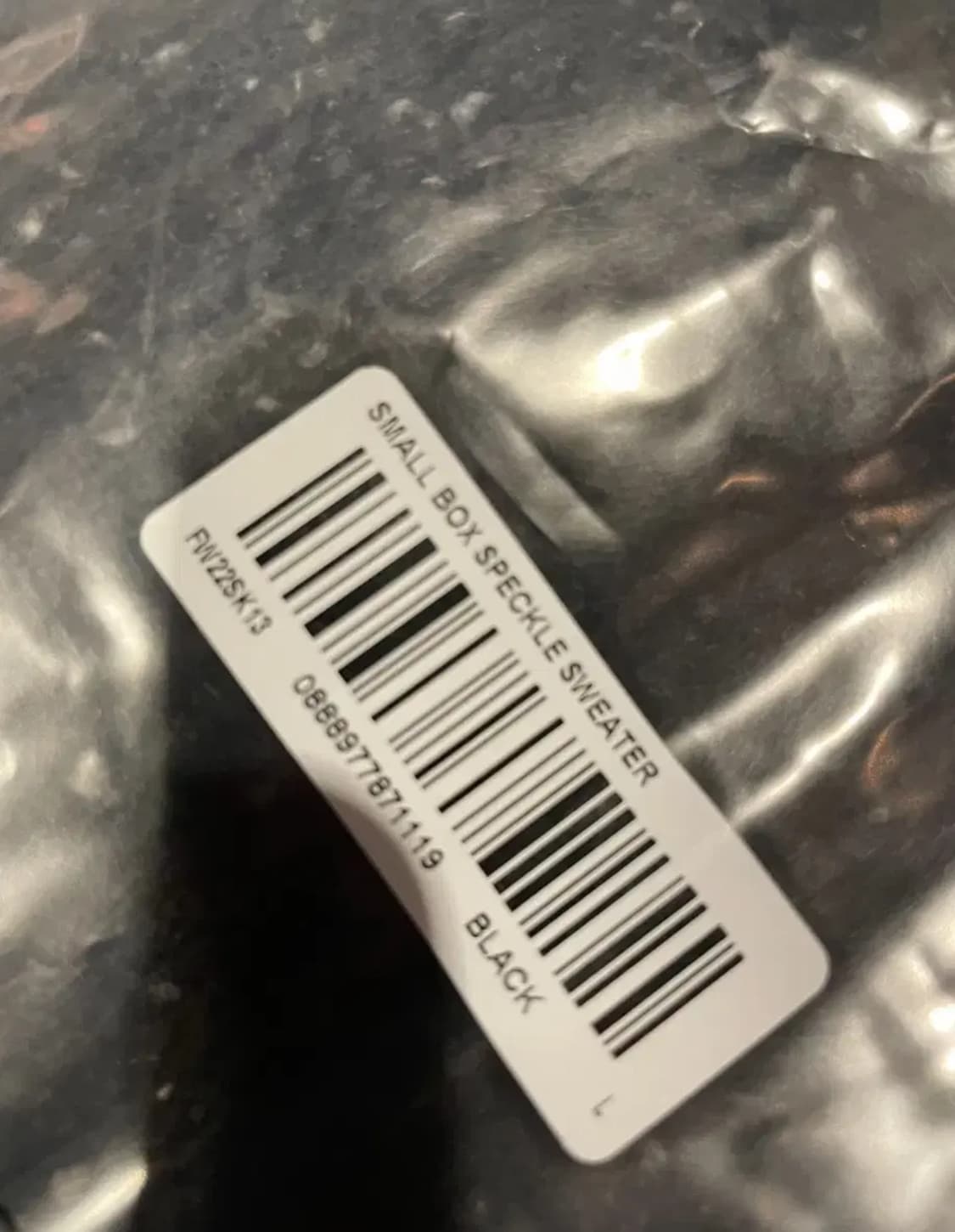 Supreme Small Box Speckle Sweater Black 상품이미지5