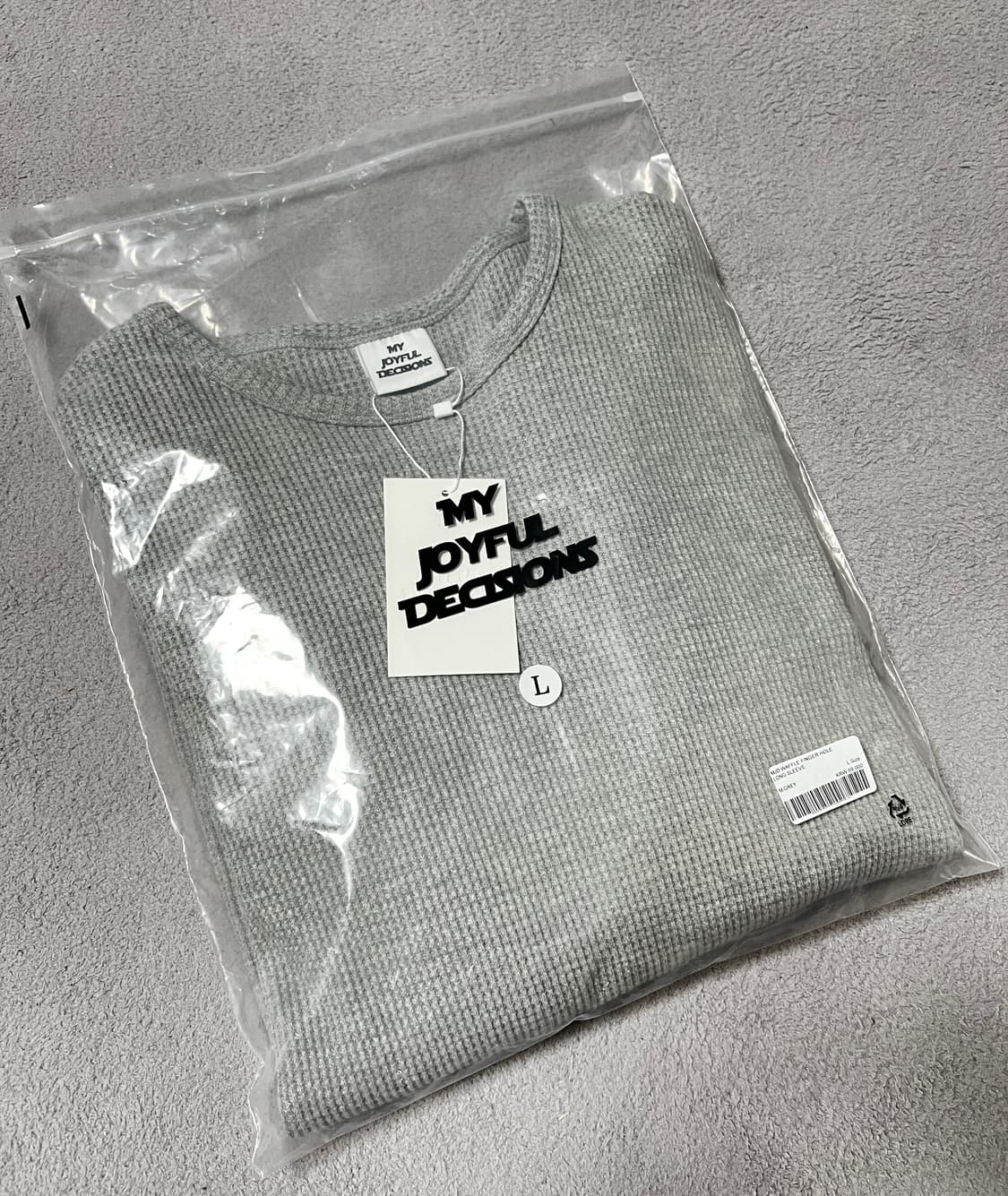 MJD 와플 핑거홀 롱슬리브 상품이미지2