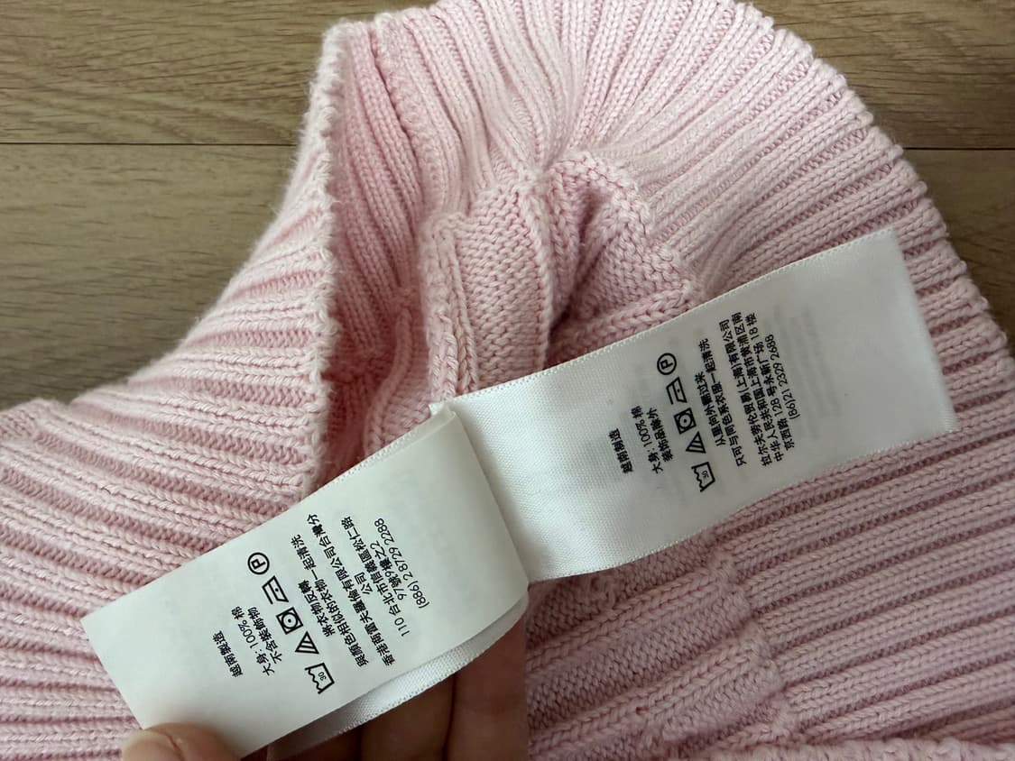 폴로 폴로랄프로렌 빈티지 연핑크 핑크 케이블 꽈배기 니트 판매 상품이미지7