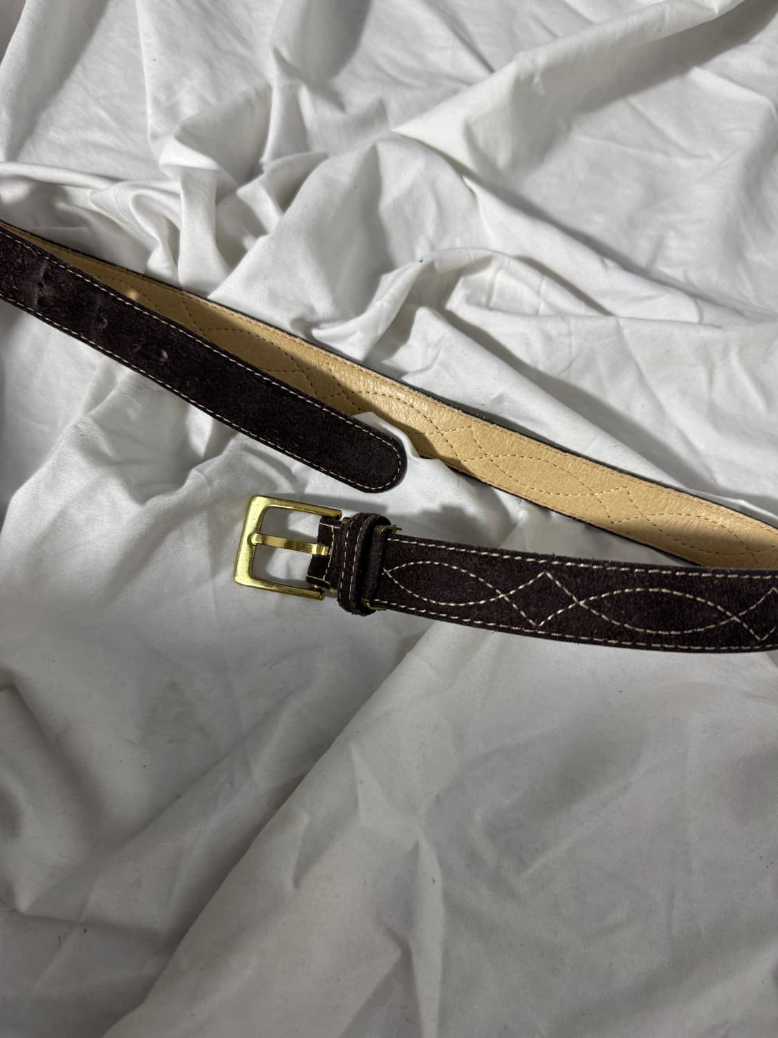 빈티지 스웨이드 웨스턴 스티치 벨트 상품이미지1