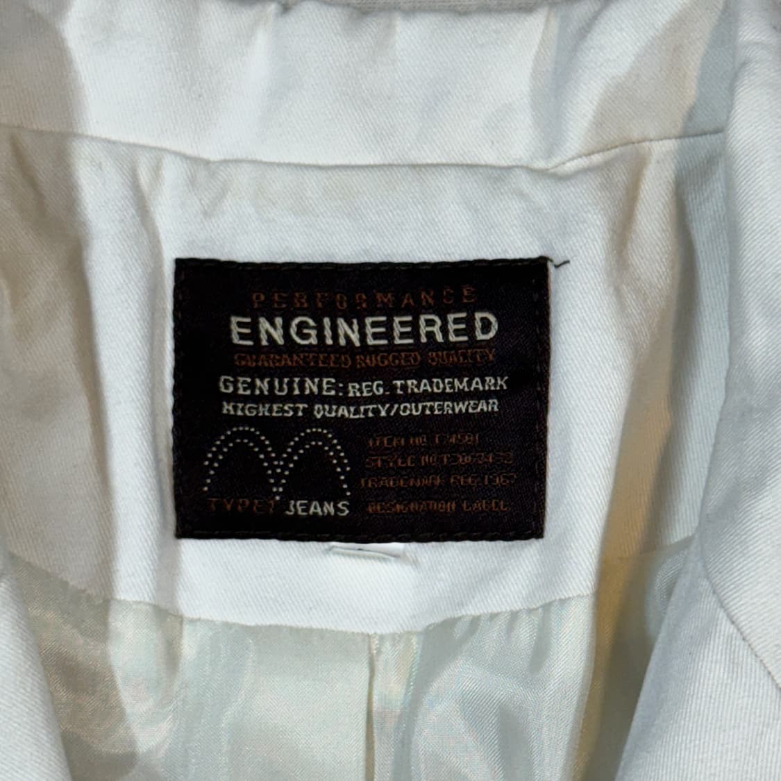 M) 리바이스 엔지니어드 코튼 자켓 크림 화이트 상품이미지6