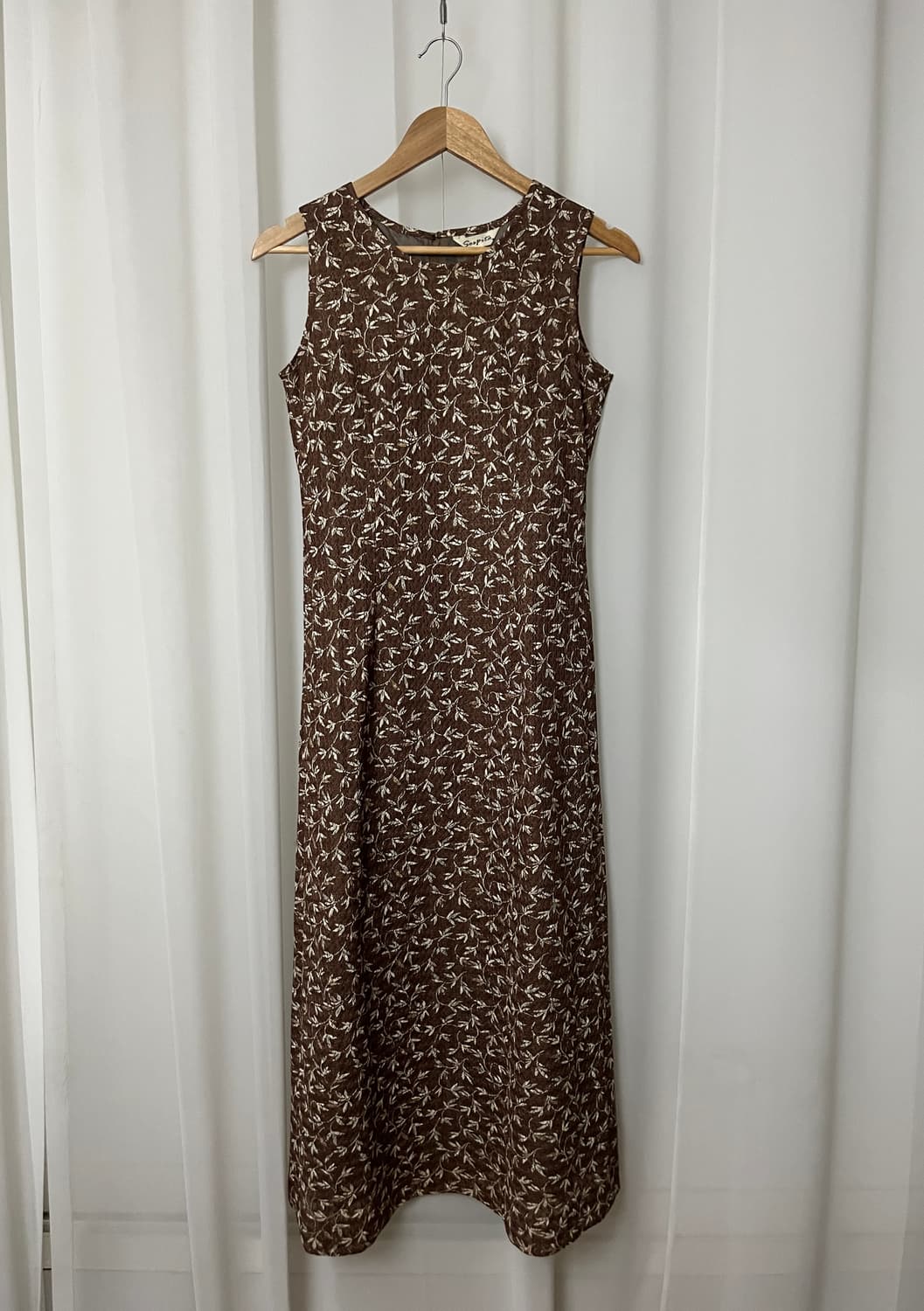 Vintage brown long one-piece 상품이미지5