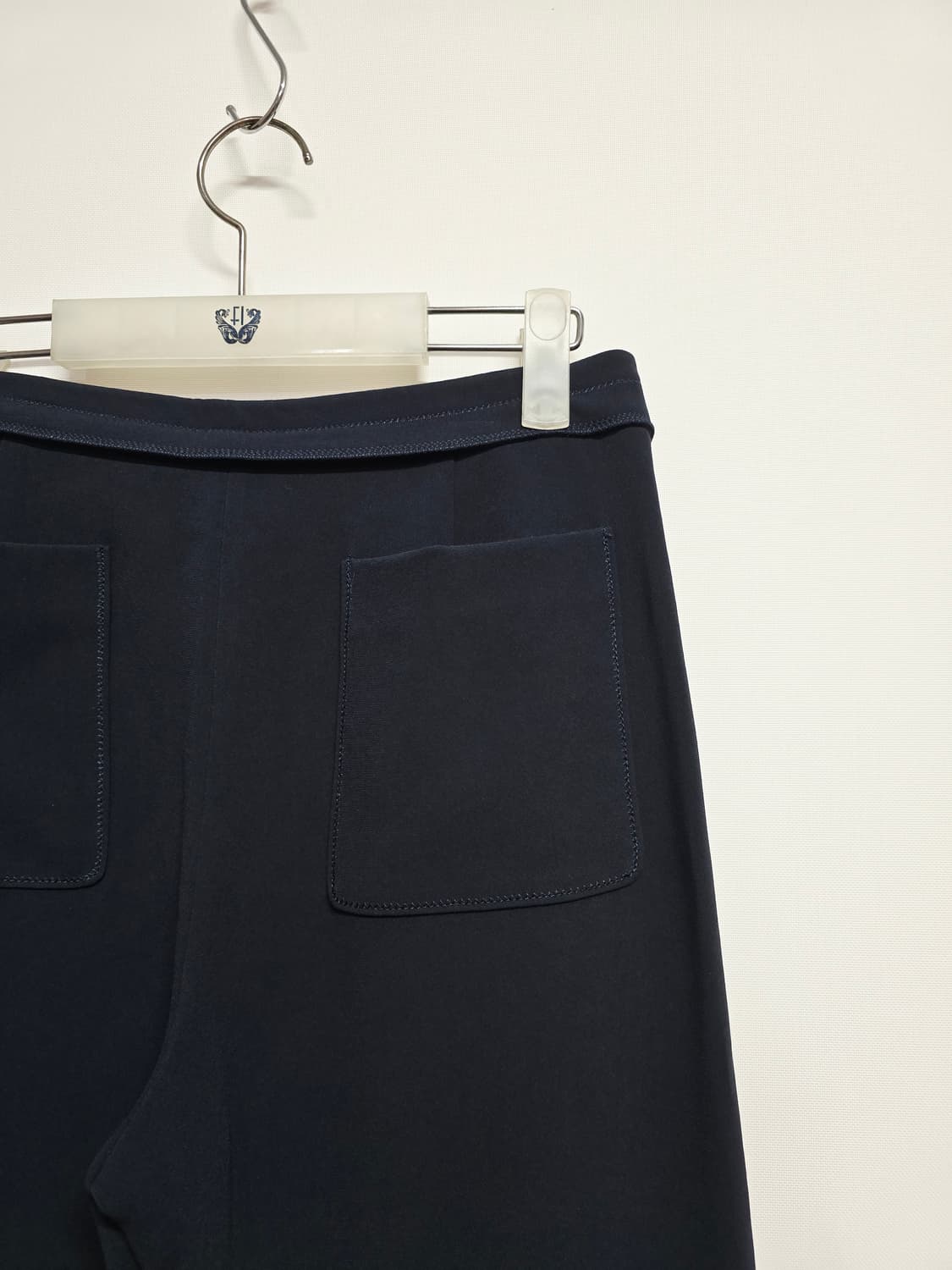 마인 네이비 와이드 팬츠 여성 바지 상품이미지5