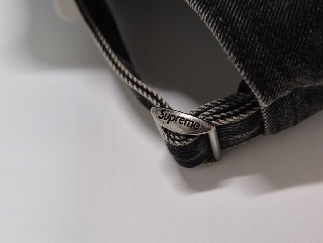 (os) 슈프림 피그먼트 S로고 캡 블랙 6패널 모자 상품이미지6