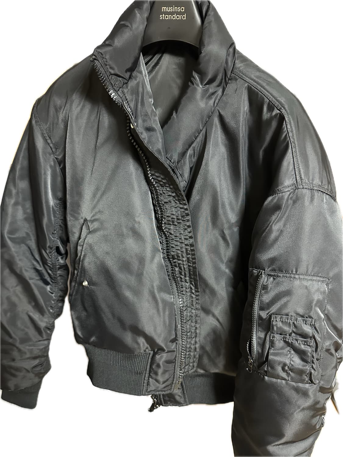 쿠어 스탠드 칼라 넥 다운 푸퍼 패딩 L 상품이미지2