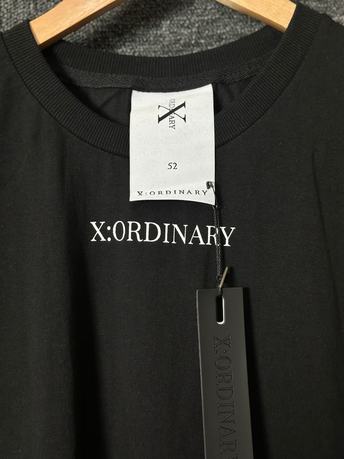 X:ORDINARY 프린팅 반팔 티셔츠 블랙 52 상품이미지3