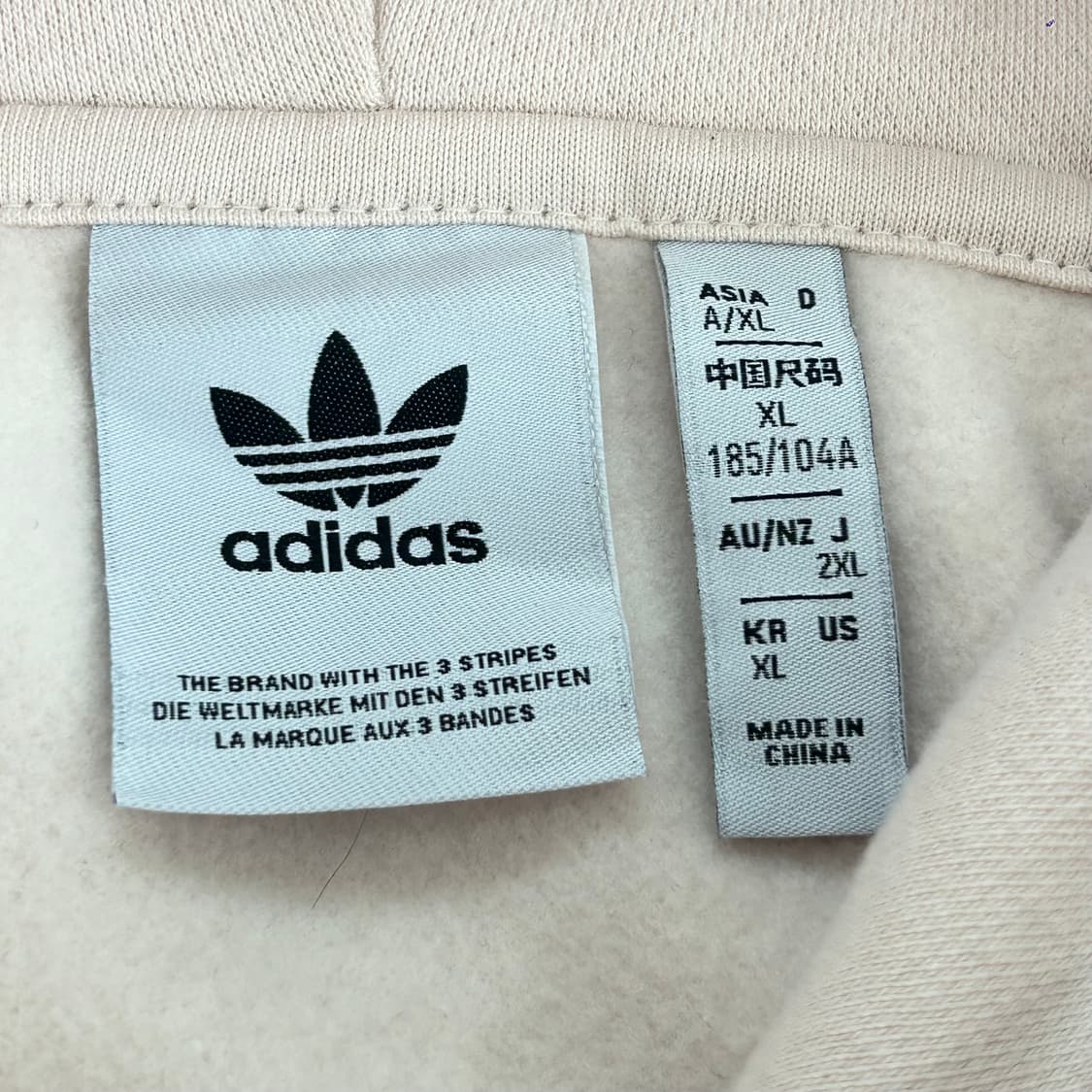 Adidas 아디다스 레알 마드리드 라이트 핑크 기모 후드티  상품이미지6