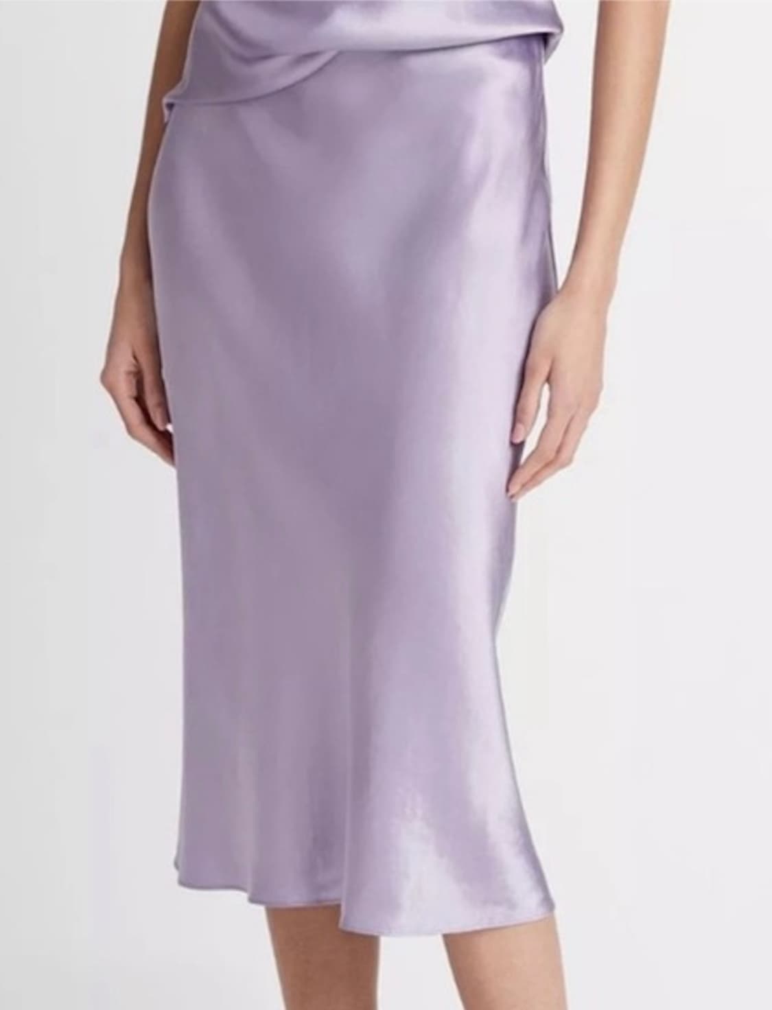 빈스 새틴 슬립 미디 스커트 상품이미지9