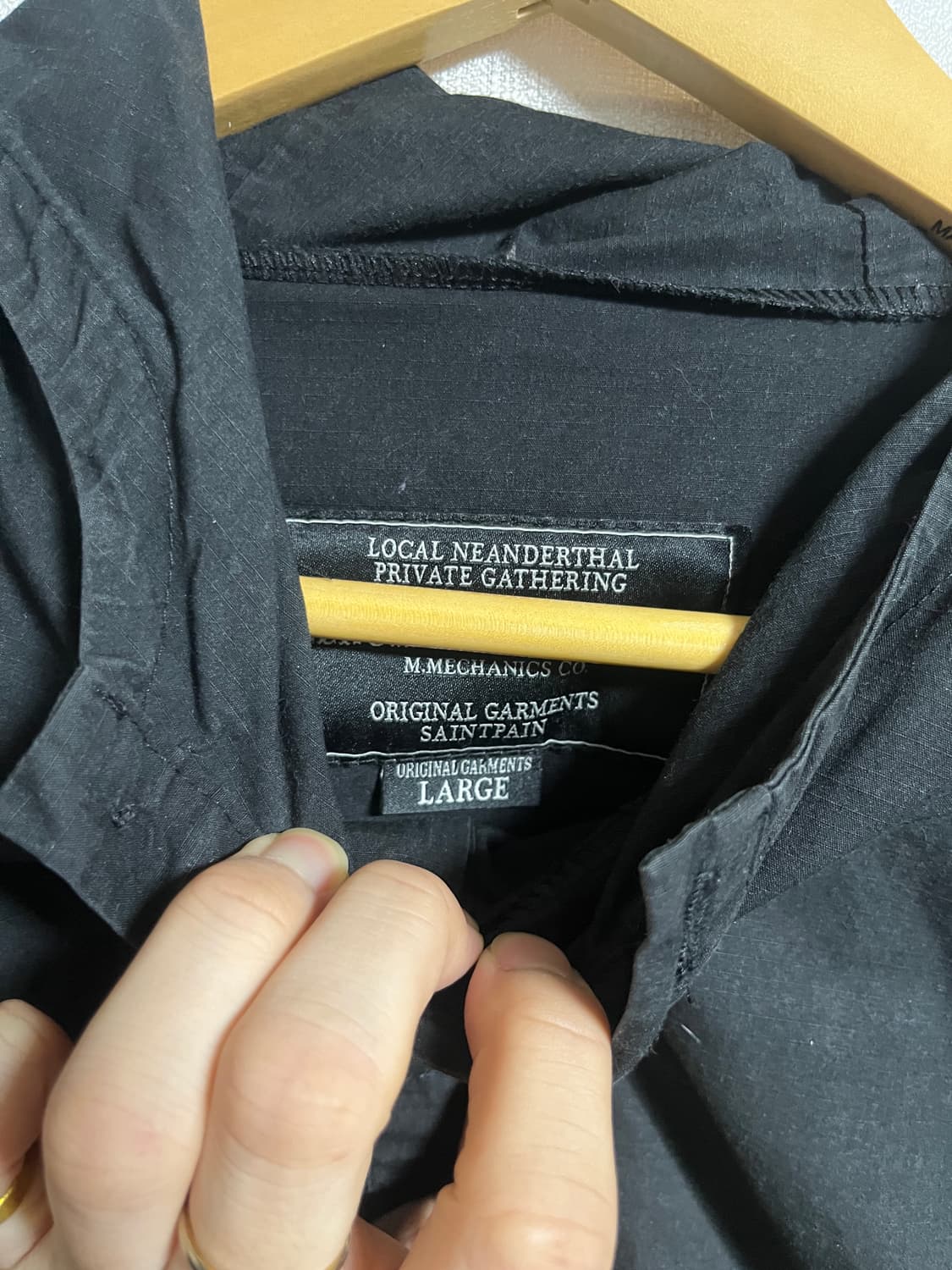 공용 세인트페인 피그먼트 후드 아노락 L 상품이미지6