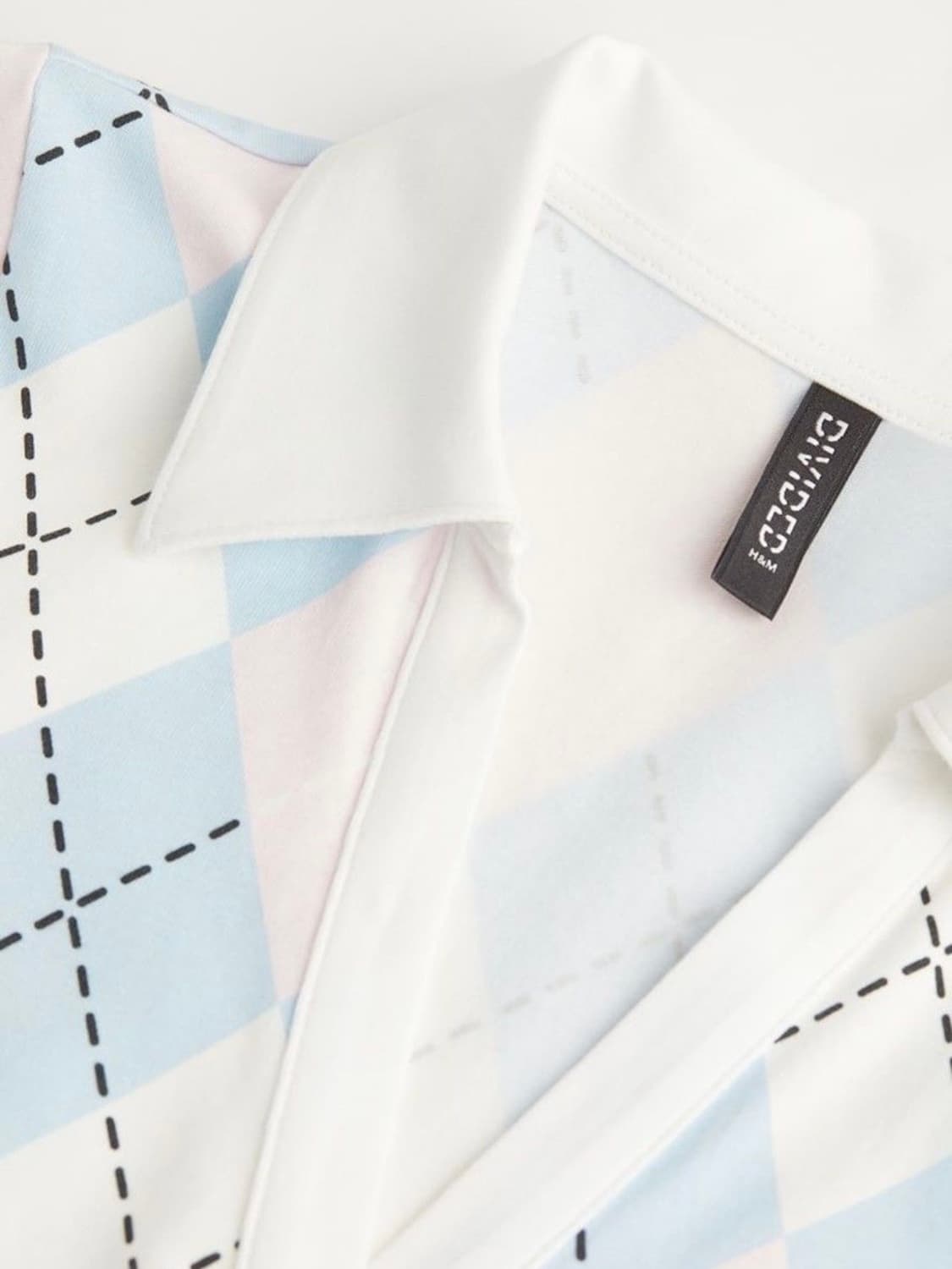 H&M 아가일 체크 미니 원피스 상품이미지5