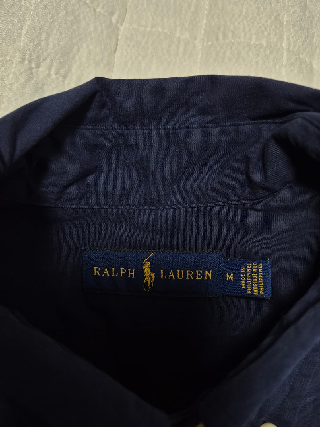 폴로랄프로렌 네이비 솔리드 셔츠 남성 95사이즈 상품이미지4