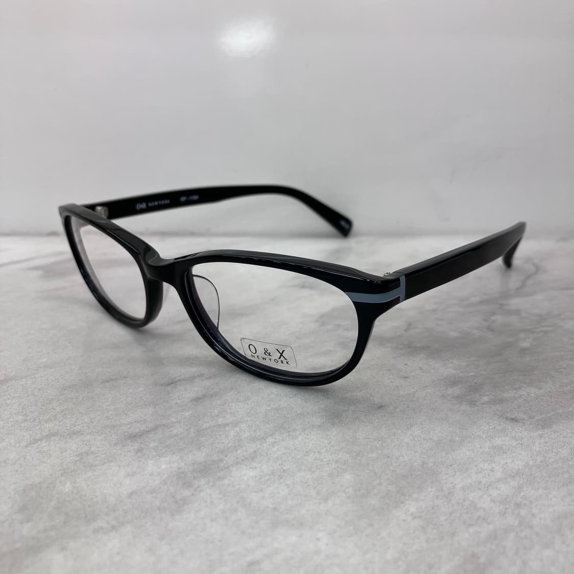 C95 O&X NEW YORK 블랙 오벌 뿔테 안경 상품이미지7