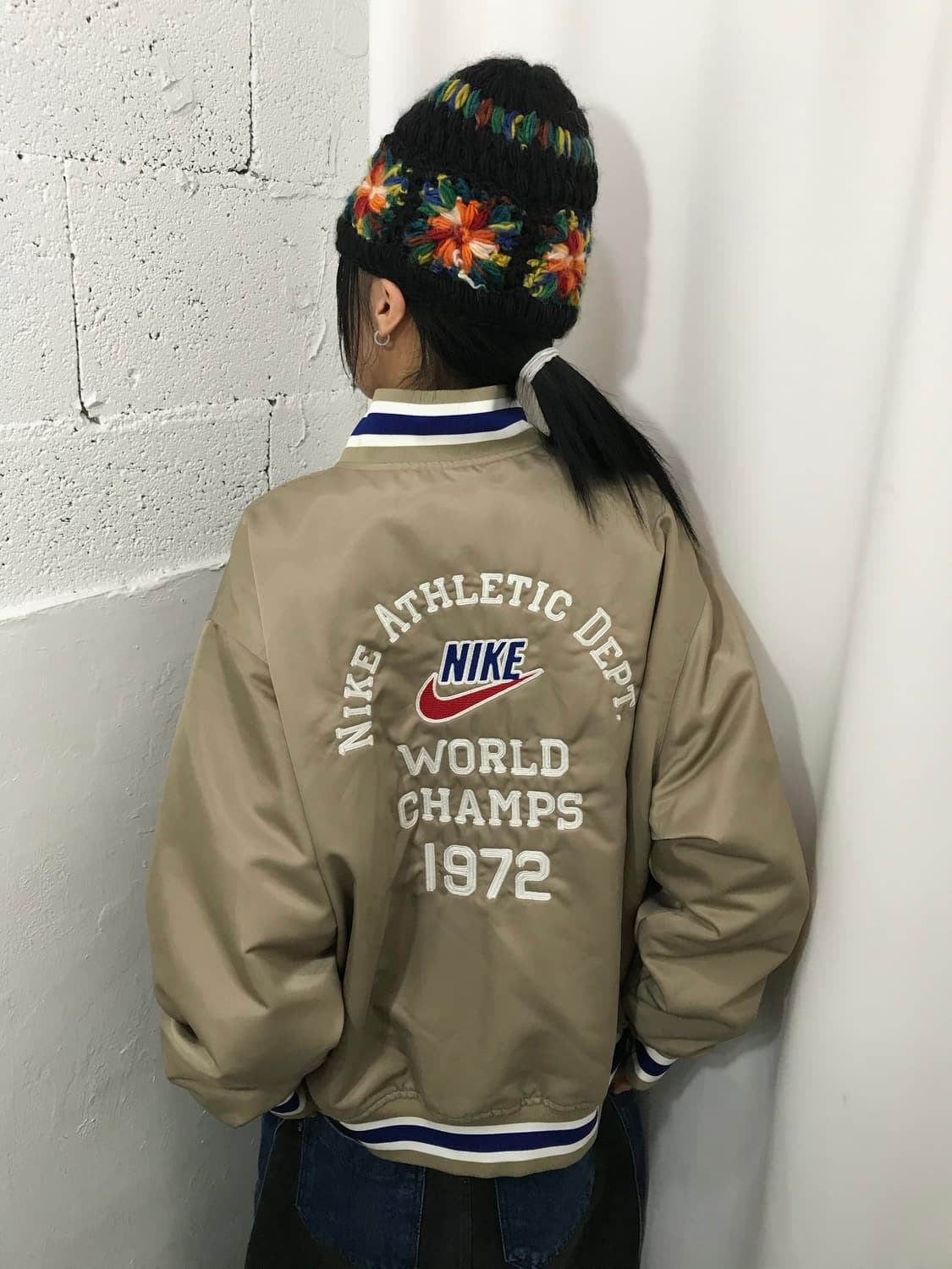 Nike Satin Dugout Varsity Jacket 상품이미지2