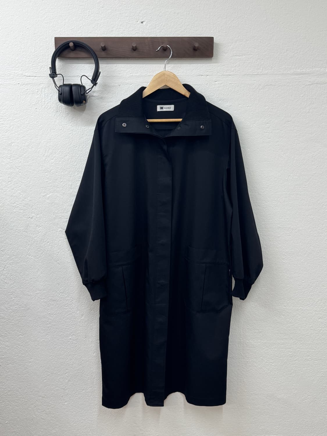 90s 이세이미야케 im product 블랙 롱 트렌치(O42) 상품이미지2