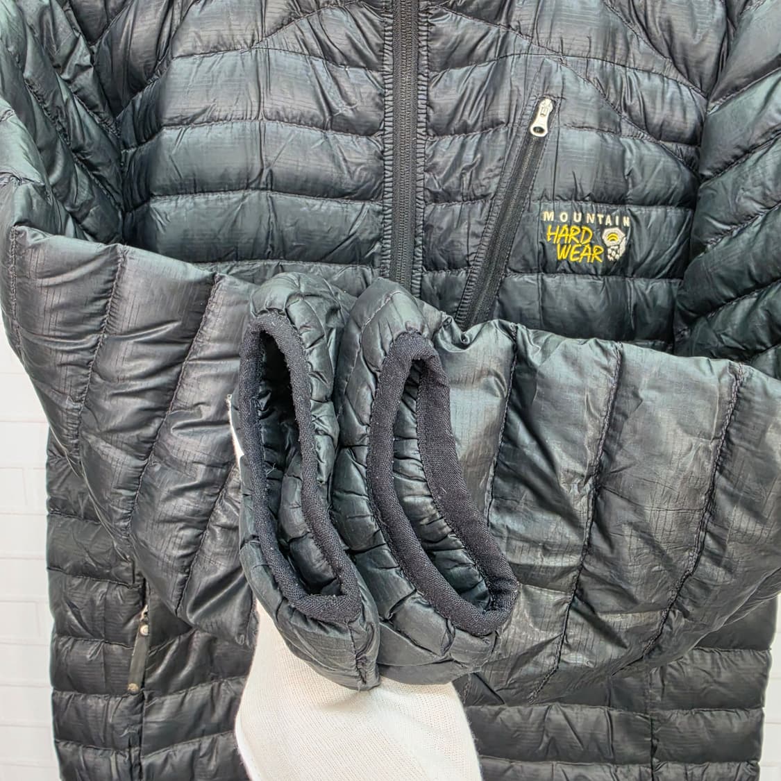 마운틴 하드웨어 다운 후드 패딩 자켓 집업 점퍼 100 L 사이즈 상품이미지4